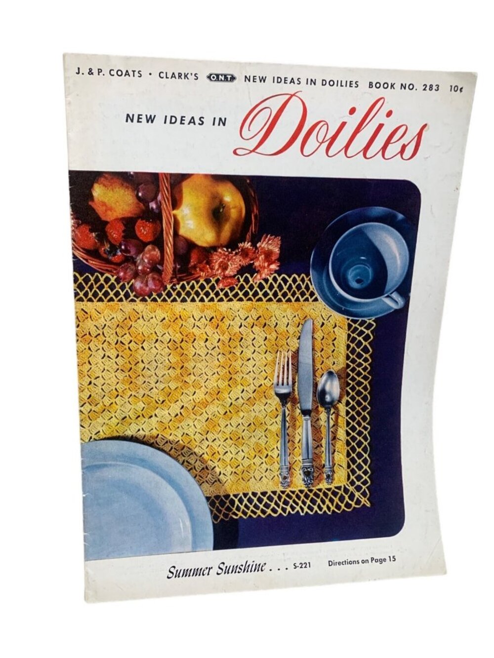 J&P Coats Clark's New Ideas in Doilies Crochet Pattern Book No. 283
